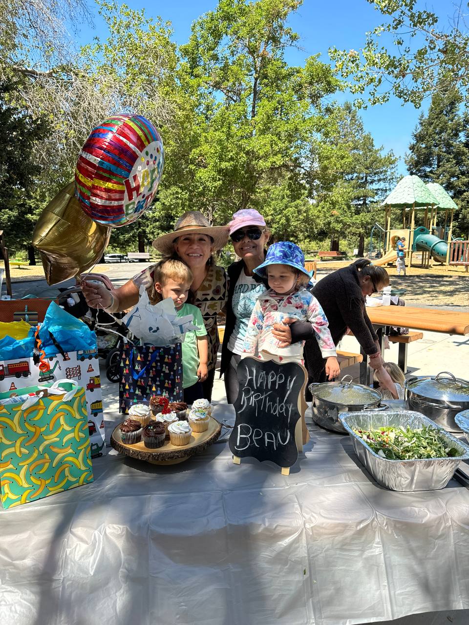 Birthday celebration at the park